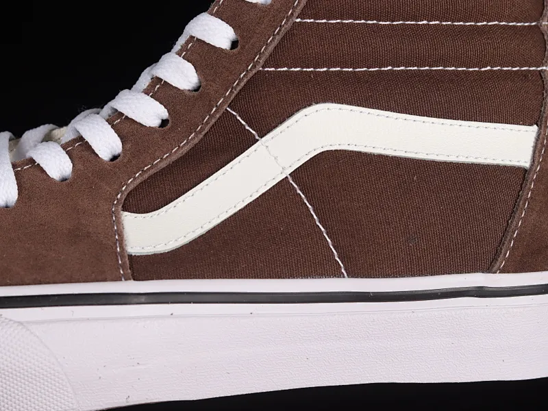 All Categories Vans Vans Series Vans Hi Vans High Top Vans Sk8-Hi Mocha Brown Vans Official Japanese Style High Top Casual Canvas Shoes VN0A5JMJ8EE